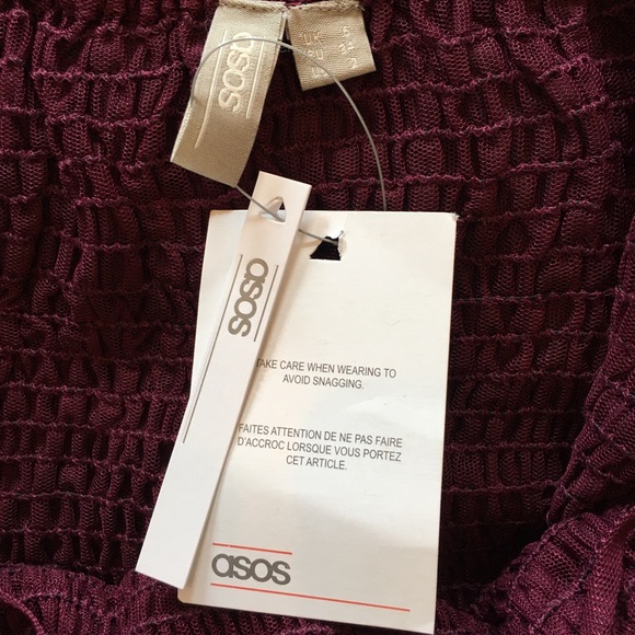 NWT ASOS Sheer Ruffle Spaghetti Strap Tank Top - Picture 5 of 6